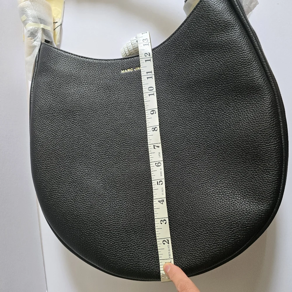Marc Jacobs Large Leather Hobo Bag Black